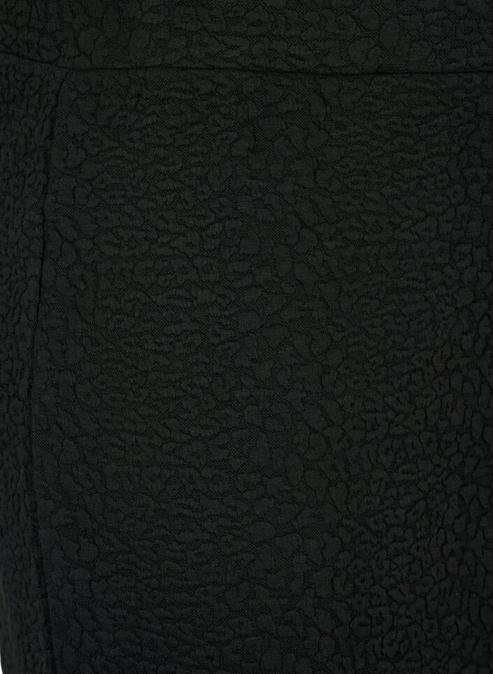 Korte rok met textuur, Black, Packshot image number 2