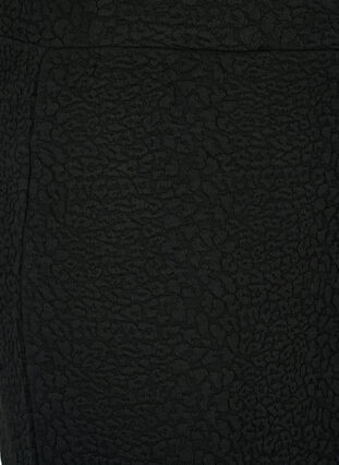 Korte rok met textuur, Black, Packshot image number 2