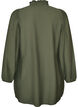 Viscose tuniek met ruches en knopen, Groen, Packshot image number 1