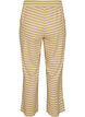 Gestreepte pyjamabroek met een high waist en wijde pijpen, Geel, Packshot image number 1