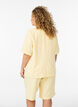 Losse Bermuda-shorts met hoge taille, Geel, Model image number 2
