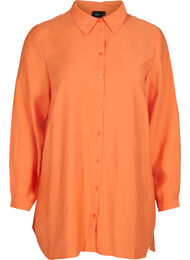 Lange blouse in viscose, Celosia Orange
