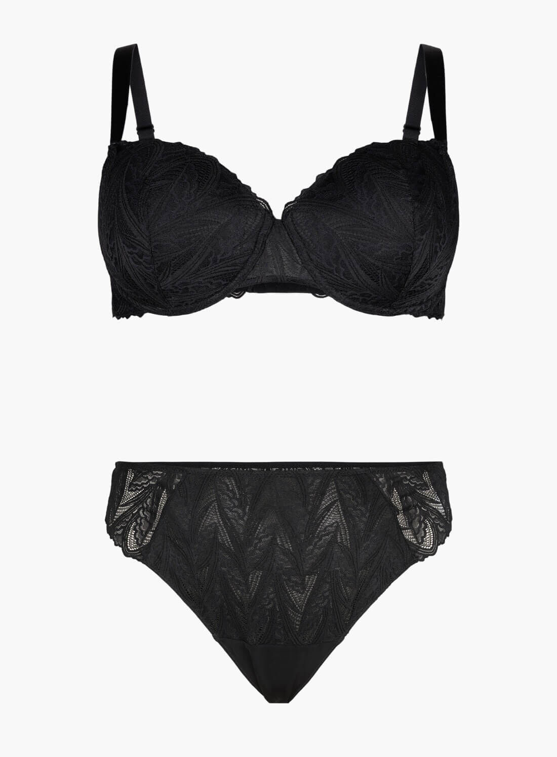 Zizzi Zwart ondergoed setje, , Model