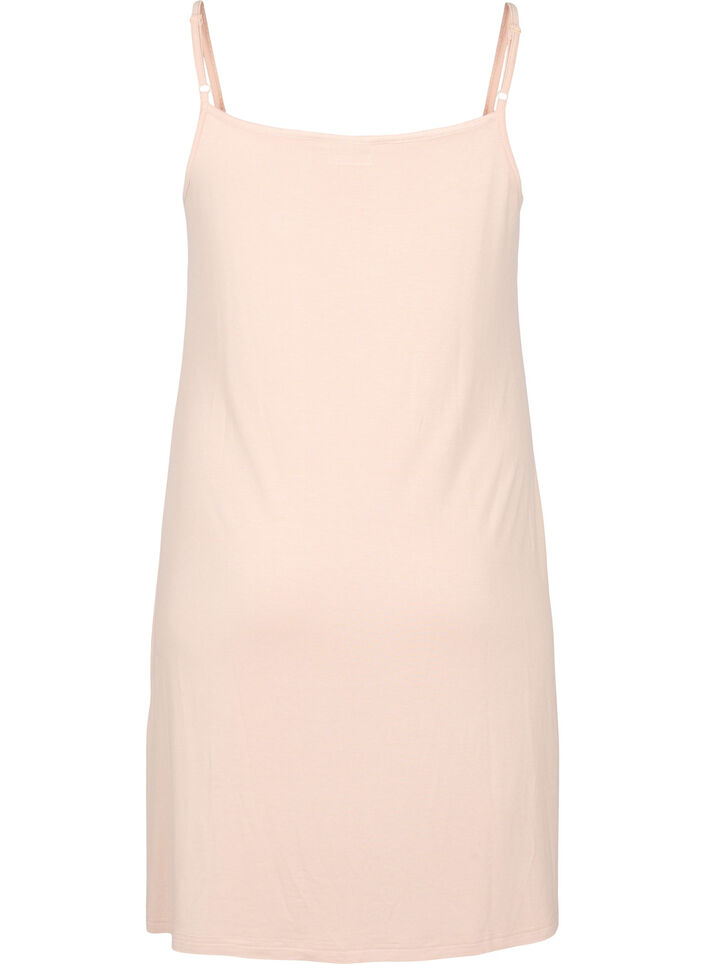 Effen onderjurk in viscose, Vanille, Packshot image number 1
