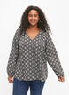 Shirtblouse met V-hals en print, Birch Graphic AOP, Model image number 0