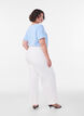 Basic t-shirt in effen kleur met katoen, Blauw, Model image number 2