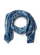 Lange sjaal met patroon, Blauw, Packshot image number 0