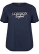 T-shirt met motief, Blauw, Packshot image number 0