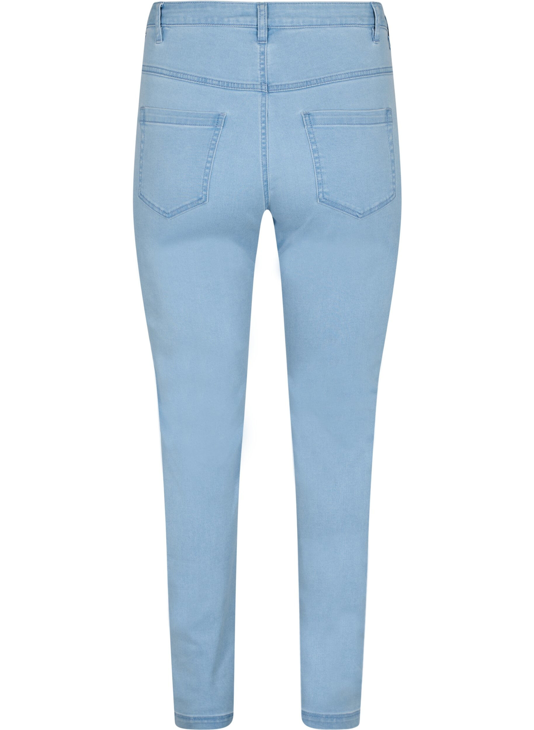 Zizzi Slim fit Emily jeans met normale taille, Blauw, Packshot image number 1