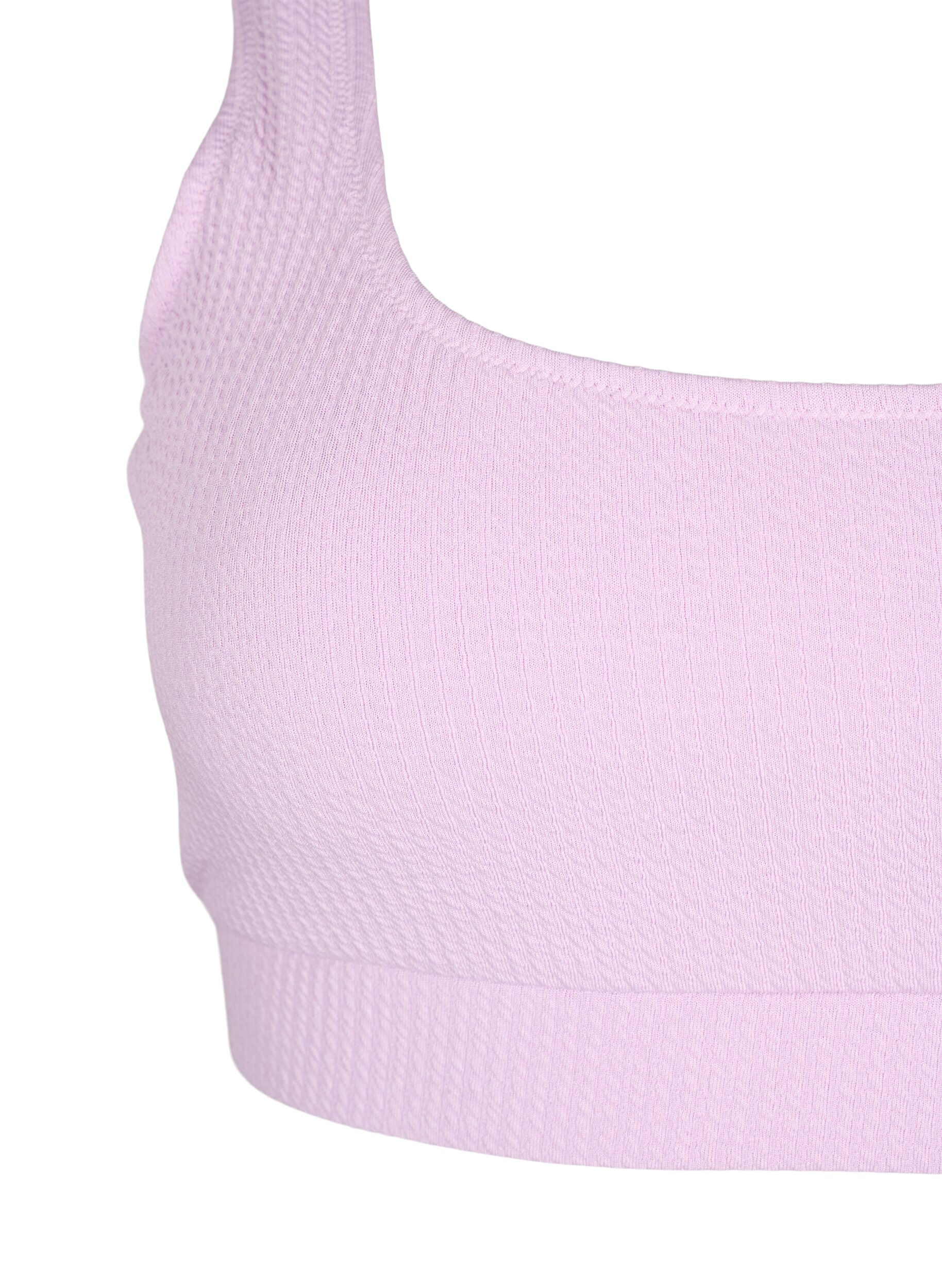 Zizzi Bikinitop met cr&ecirc;pestructuur, Orchid Bouquet, Packshot image number 2