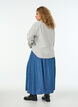 Maxirok in lyocell met een denimlook, Blauw, Model image number 1