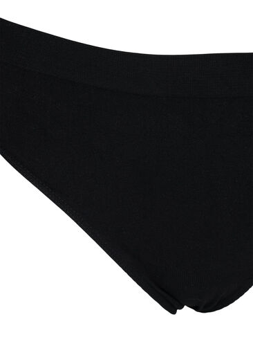 2-pack broekjes met normale taille, Black, Packshot image number 2