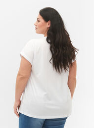 2-pack T-shirts met korte mouwen, Bright White / Black, Model
