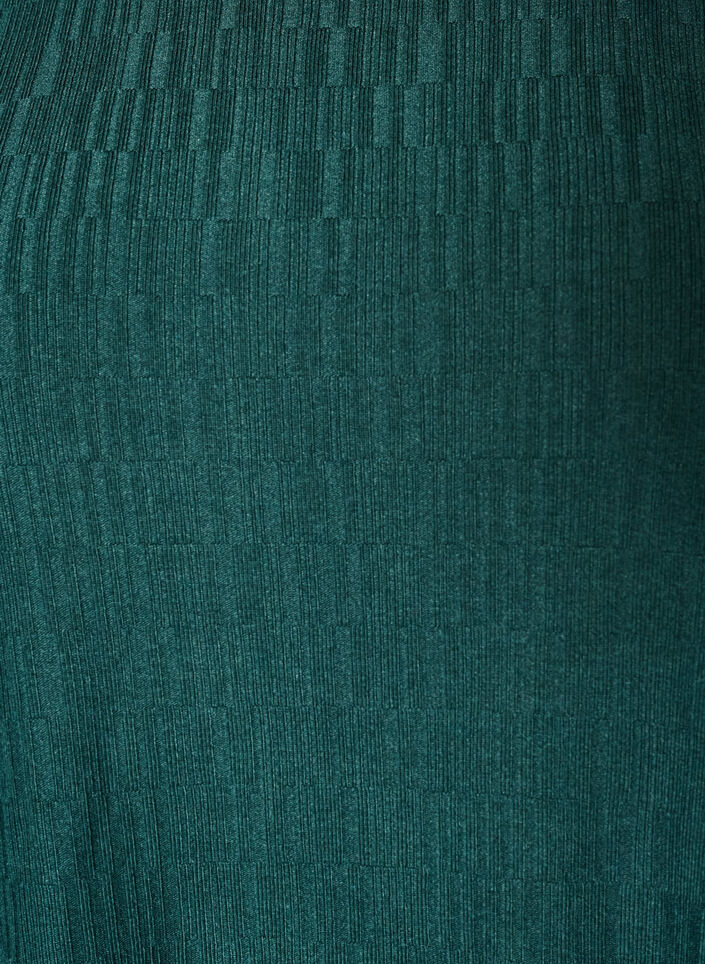 Jurk met een ballonvorm en structuur, Groen, Packshot image number 2