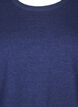 Gebreide blouse met lange mouwen en een spleet, Blauw, Packshot image number 2