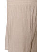 Shorts met hoge taille in linnen en viscose, Beige, Packshot image number 2