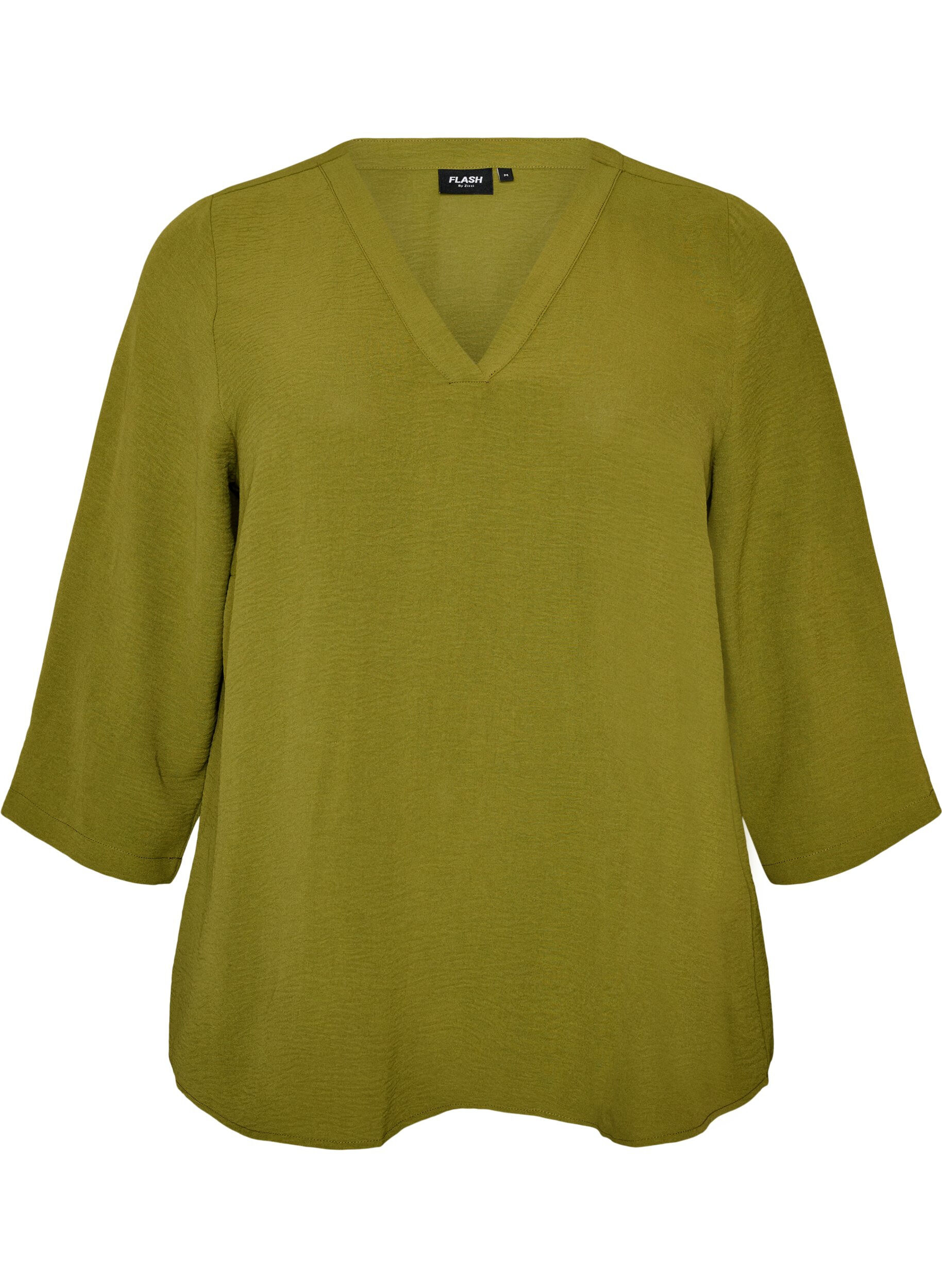 ZizziBlouse met 3/4 mouwen, Groen, Packshot image number 0