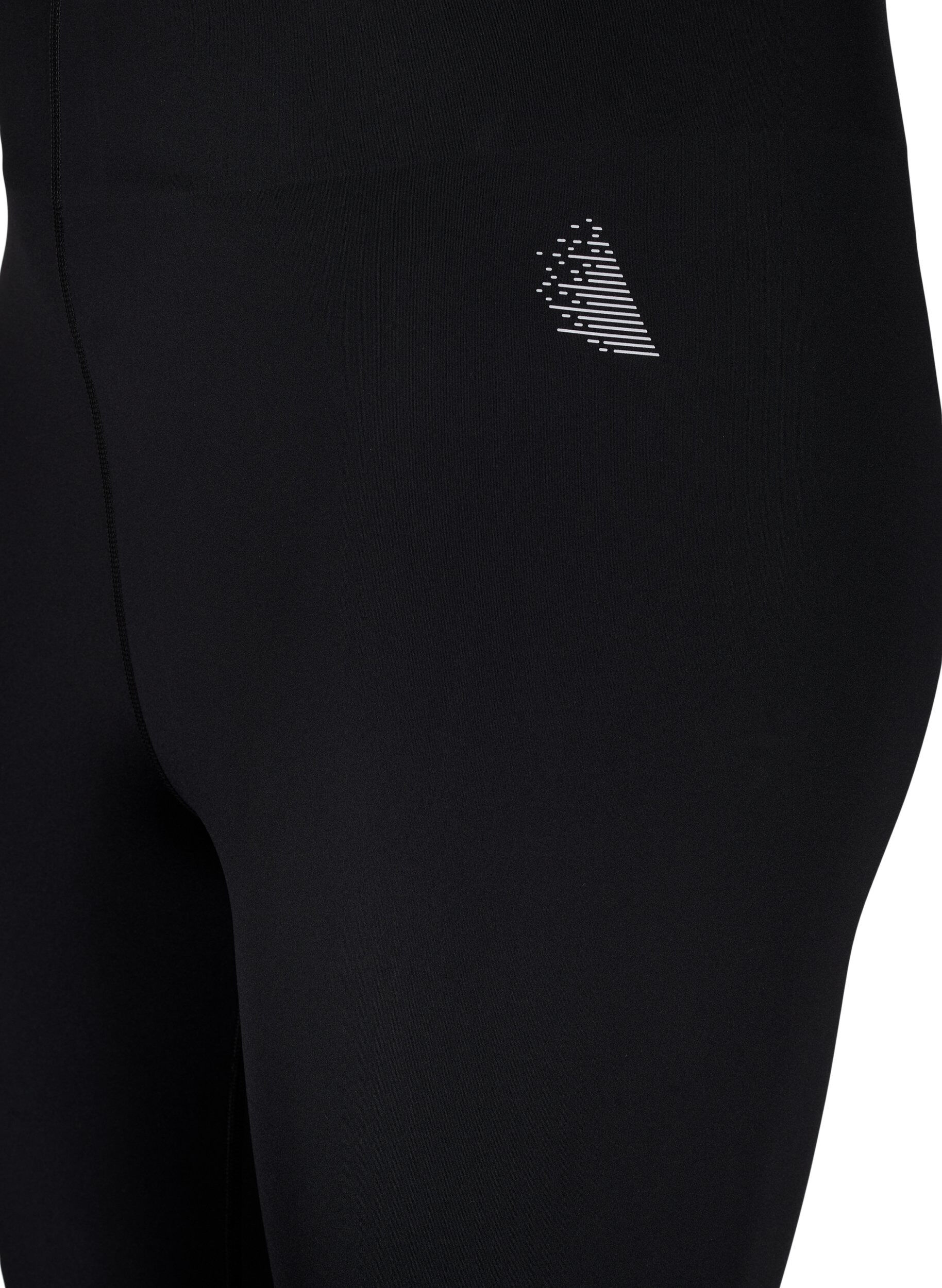 Zizzi Korte sportlegging met zak, Zwart, Packshot image number 2