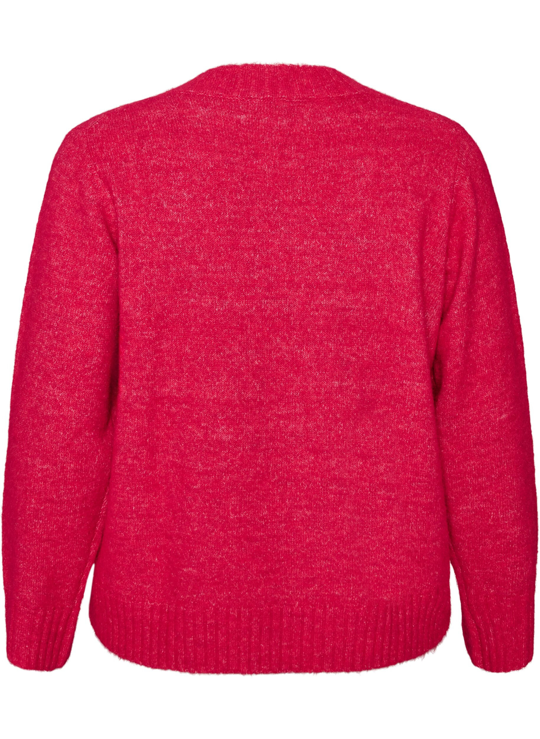 ZizziJumper met V-hals, Roze, Packshot image number 1