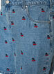 Geborduurde denim shorts, Blauw, Packshot image number 2