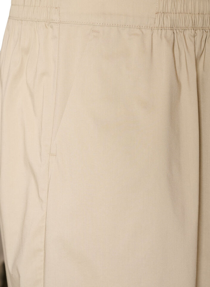 Ballonbroek met zakken en een elastische tailleband, Beige, Packshot image number 2
