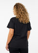 T-shirt met print, Zwart, Model image number 2