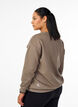 Sweatshirt met een motief, Walnut, Model image number 1