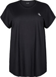 Lang trainings T-shirt, Zwart