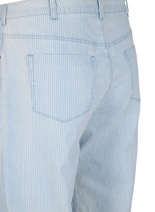 Straight jeans met enkellengte, Light Blue Stripe, Packshot image number 3