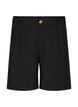 Bermuda korte broek met hoge taille, Black, Packshot image number 0