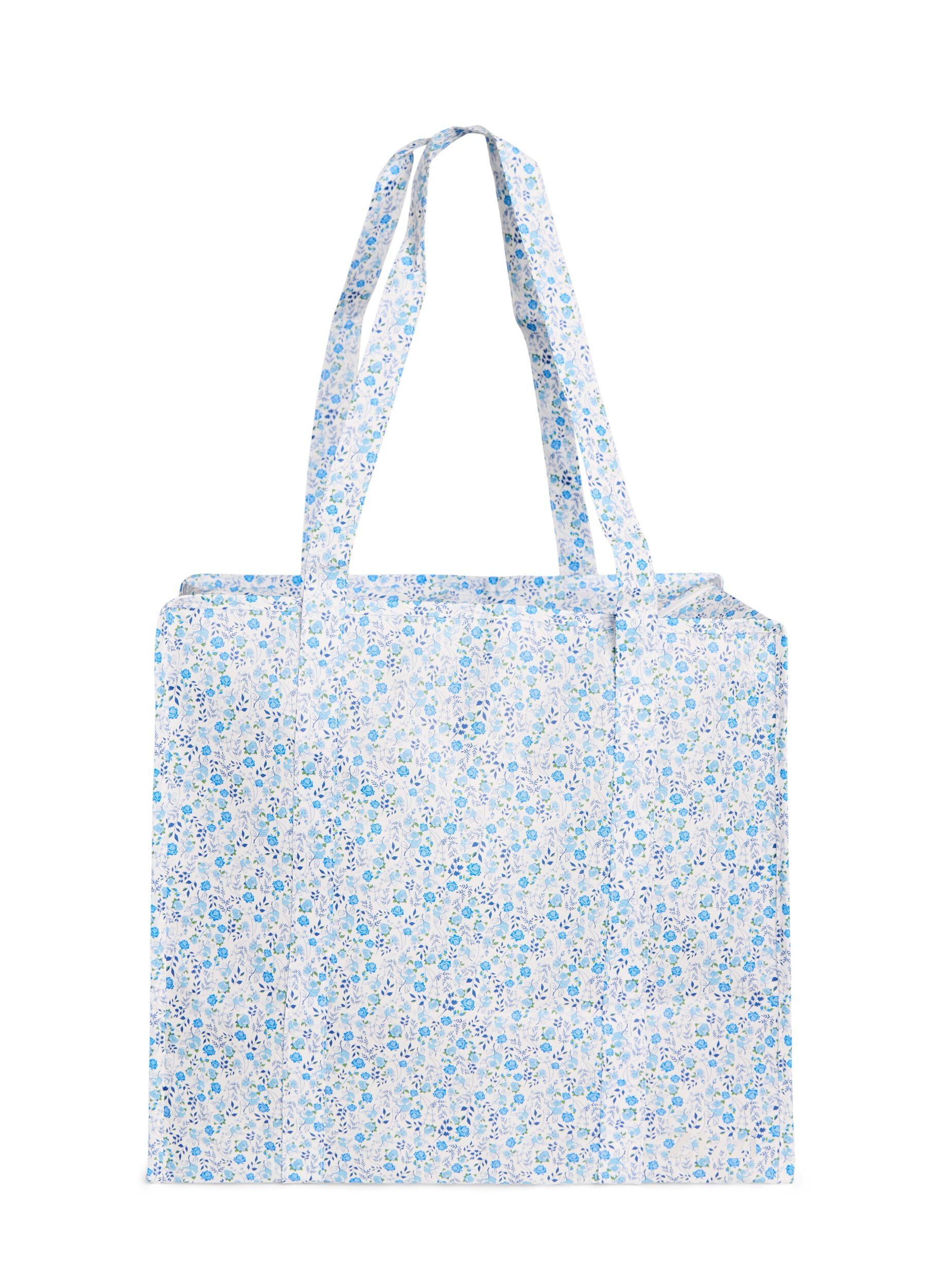 ZizziShoppingtas met ritssluiting, Blauw, Packshot image number 0