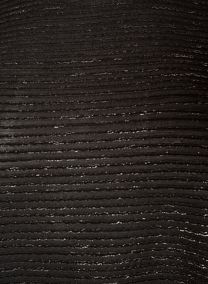 Blouse met structuur en glitter, Zwart, Packshot image number 2