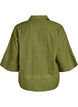Losse gestreepte shirt met 3/4 mouwen, Groen, Packshot image number 1