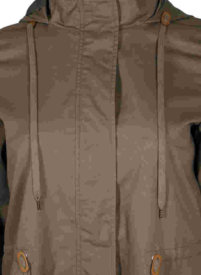 Lange parka jas met capuchon, Bungee Cord , Packshot image number 2