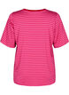 T-shirt met TENCEL™ Lyocell en strepen, Roze, Packshot image number 1