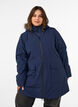 Waterdichte parka met capuchon, Blauw, Model image number 0