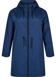 FLASH - Waterafstotende parka met capuchon, Blauw