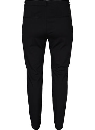 Nauwsluitende broek met zakken en rits, Black, Packshot image number 1
