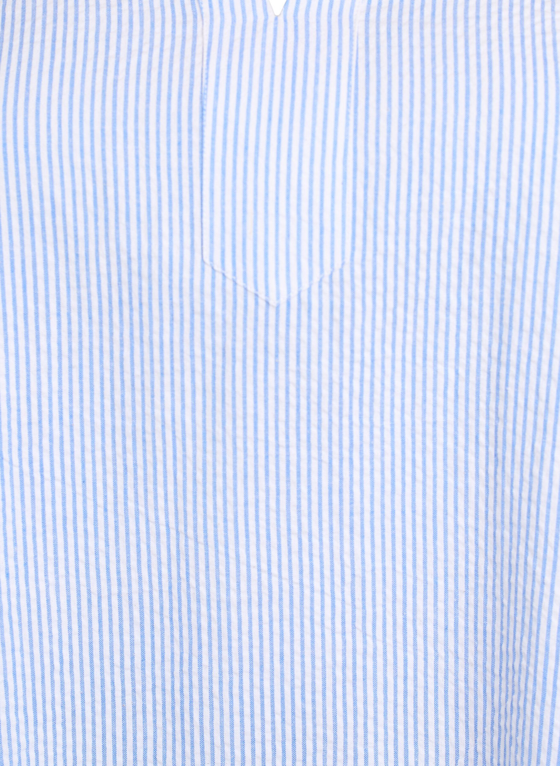 Zizzi Korte gestreepte jurk met ruches, Blauw, Packshot image number 2