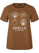 Katoenen T-shirt met print, Bruin, Packshot image number 0