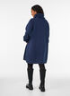 Kort sweatshirt jurk met hoge kraag en zakken, Blauw, Model image number 2
