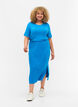 Strakke viscose midi-rok, Ibiza Blue, Model image number 0