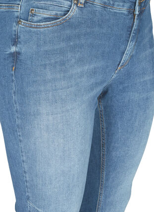 Sanna jeans met split aan de enkel, Dark blue denim, Packshot image number 2
