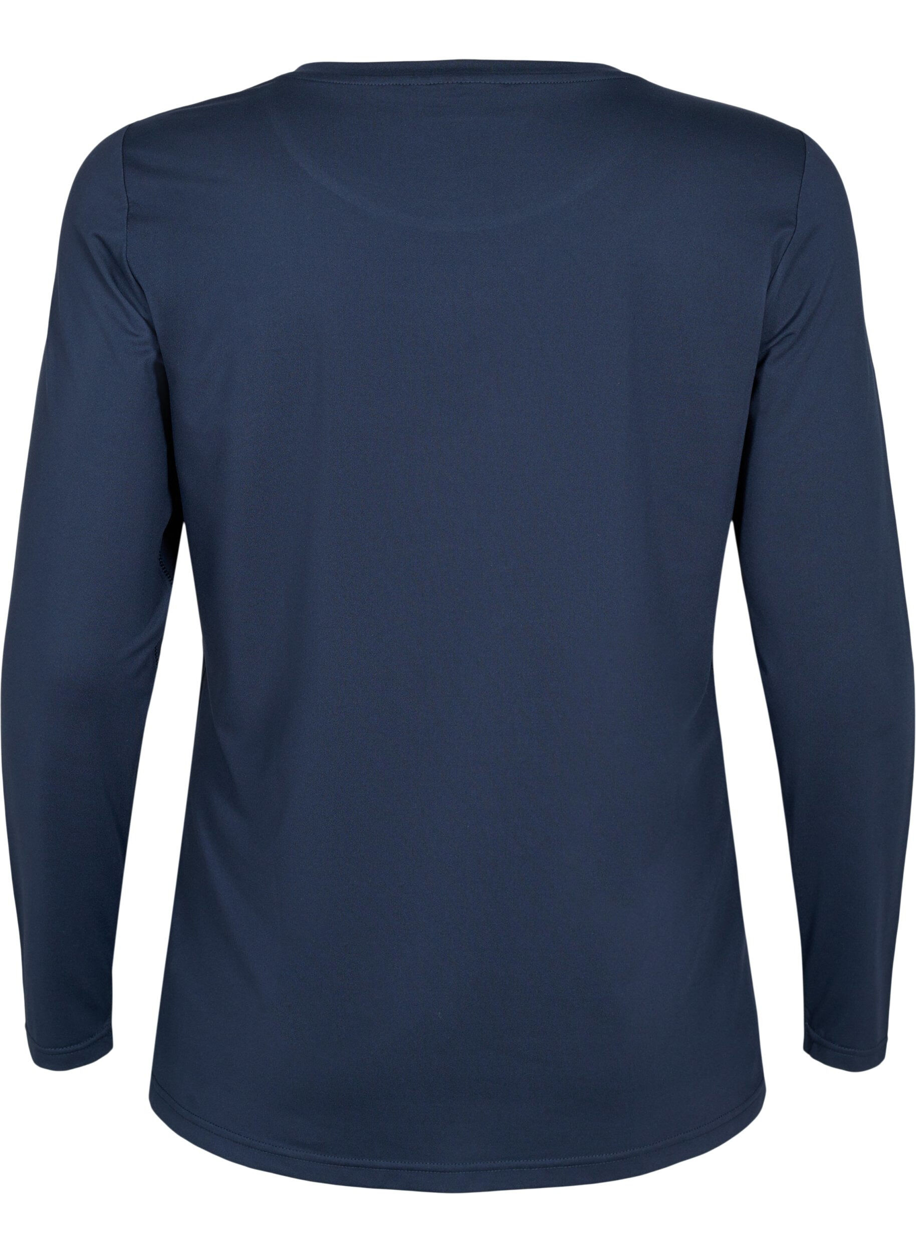 Zizzi Sport shirt met lange mouw, Night Sky, Packshot image number 1