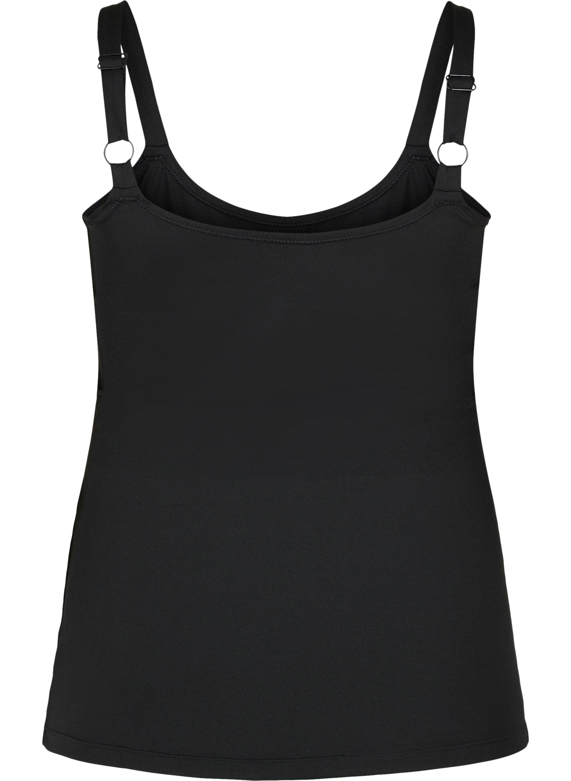 Zizzi Lichte shapewear top met verstelbare bandjes, Black, Packshot image number 1