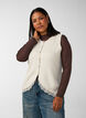 Gebreide spencer met kanten rand, Vanille, Model image number 0