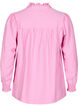 Blouse met rucheskraag, Roze, Packshot image number 1