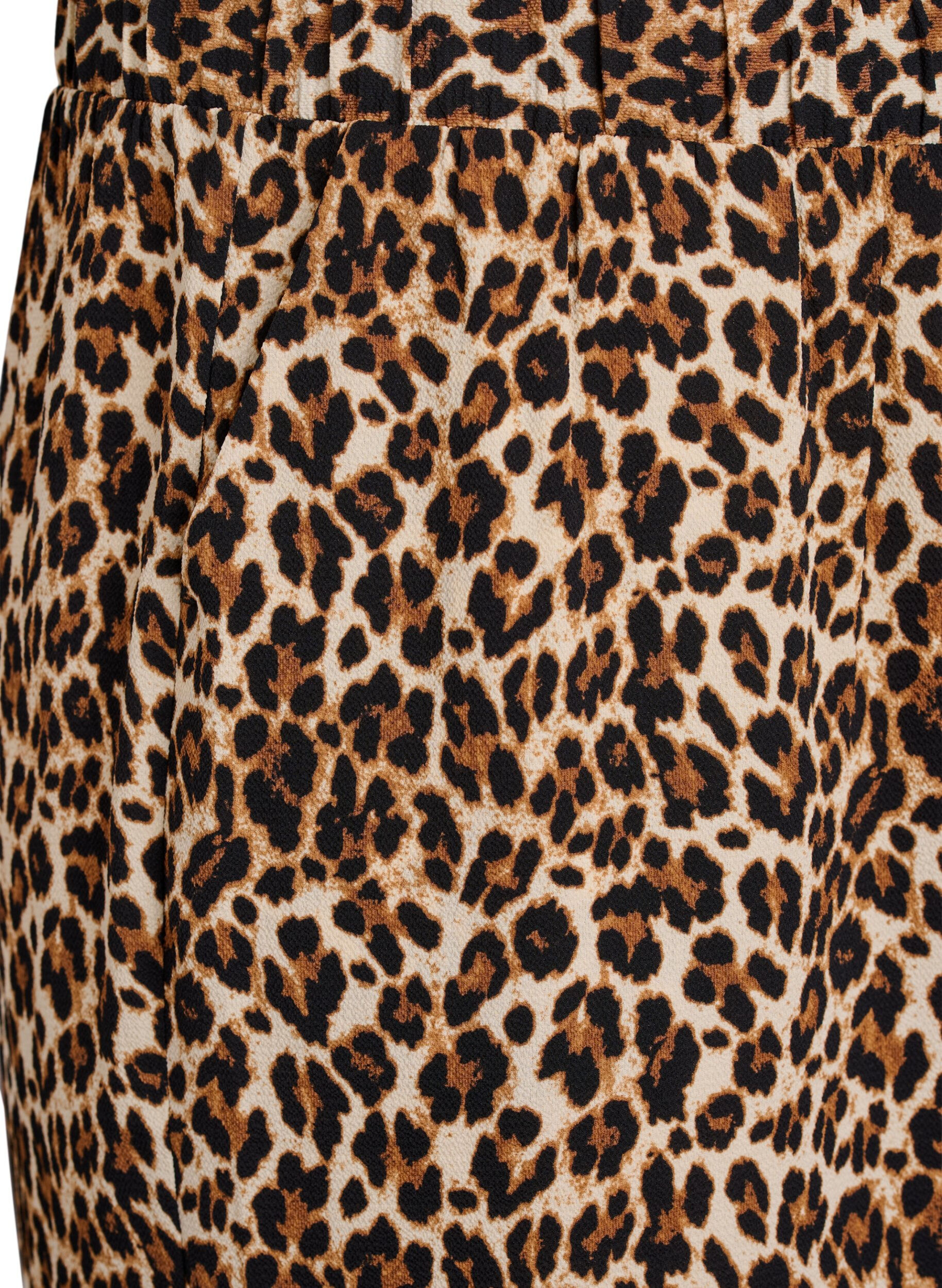 Zizzi Culotte broek met print, Bruin, Packshot image number 2