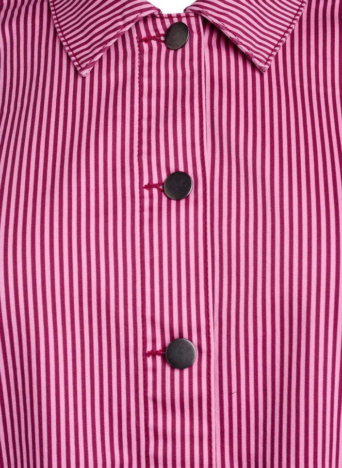 Gestreept shirt met zakken, Rood, Packshot image number 2