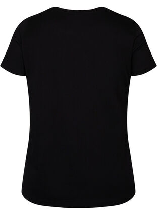 Katoenen t-shirt met korte mouwen en opdruk, Black Rock, Packshot image number 1